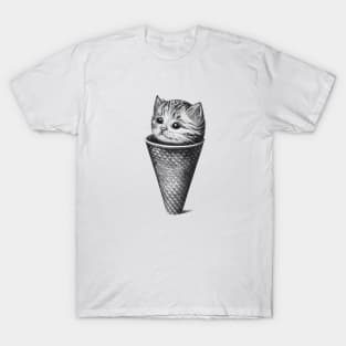 Ice cream cone kitten T-Shirt